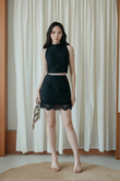 DOBBIE MID WAIST SKORT (BLACK)