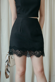DOBBIE MID WAIST SKORT (BLACK)