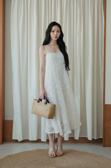 DAFFIE CAMISOLE DRESS (WHITE FLORAL) 