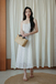 DAFFIE CAMISOLE DRESS (WHITE FLORAL) 