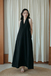 BRYNN V-NECK DRESS (BLACK) 