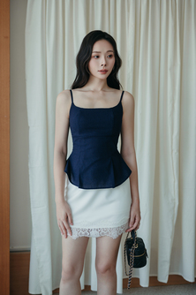 TOBY U NECK CAMI TOP (BLUE)