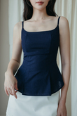 TOBY U NECK CAMI TOP (BLUE)