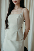 TOBY U NECK CAMI TOP (CREAM)