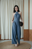 DIWA CRISS CROSS JUMPSUIT (BLUE) DIWA CRISS CROSS JUMPSUIT (BLUE)