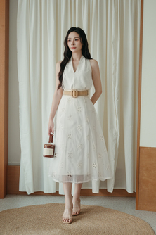 ASHTON FLARE MIDI SKIRT (BUTTERFLY)