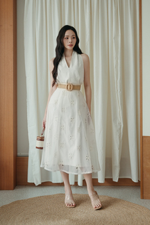 ASHTON FLARE MIDI SKIRT (BUTTERFLY)