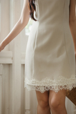 HAYZEE HALTER MINI LACE DRESS (BEIGE) HAYZEE HALTER MINI LACE DRESS (BEIGE)