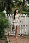 MINZY PEPLUM CAMI TOP (BEIGE) MINZY PEPLUM CAMI TOP (BEIGE)