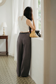 GIDEON MID WAIST PANTS (GREY) GIDEON MID WAIST PANTS (GREY)