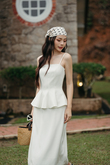 MINZY PEPLUM CAMI TOP (WHITE) MINZY PEPLUM CAMI TOP (WHITE)