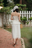 MINZY PEPLUM CAMI TOP (WHITE) MINZY PEPLUM CAMI TOP (WHITE)