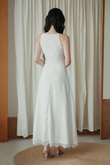 VIVINA HALTER NECK MAXI DRESS (WHITE) VIVINA HALTER NECK MAXI DRESS (WHITE)