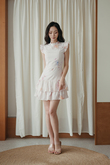 CAROLINE TIERED MINI DRESS (PINK FLORAL) 