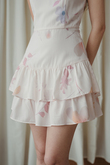 CAROLINE TIERED MINI DRESS (PINK FLORAL) 