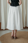 ALEA HIGH WAISTED SKIRT (WHITE)