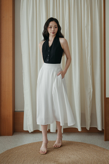 ALEA HIGH WAISTED SKIRT (WHITE)