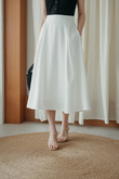ALEA HIGH WAISTED SKIRT (WHITE)