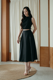 ALEA HIGH WAISTED SKIRT (BLACK)