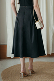 ALEA HIGH WAISTED SKIRT (BLACK)