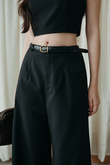 TAELYR MID WAIST PALAZZO (BLACK) TAELYR MID WAIST PALAZZO (BLACK)