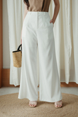 TAELYR MID WAIST PALAZZO (WHITE) TAELYR MID WAIST PALAZZO (WHITE)
