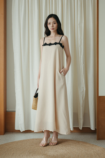 LIMOR CAMI LOOSE DRESS (LIGHT BEIGE) 