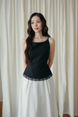 ALISA HALTER NECK LACE TOP (BLACK) ALISA HALTER NECK LACE TOP (BLACK)