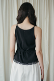 ALISA HALTER NECK LACE TOP (BLACK) ALISA HALTER NECK LACE TOP (BLACK)