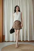 DANNY A-LINE SKORT (LATTE)