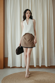 DANNY A-LINE SKORT (LATTE)