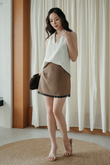 DANNY A-LINE SKORT (LATTE)