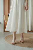 ALLISON HALTER NECK DRESS (CREAM) 