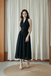 ALLISON HALTER NECK DRESS (BLACK) 