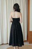 ALLISON HALTER NECK DRESS (BLACK) 