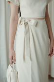 SERAPHINA OVERLAP SKIRT (CREAM) SERAPHINA OVERLAP SKIRT (CREAM)