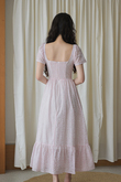 EVELINA RIBBON MIDAXI DRESS (PINK FLORAL)