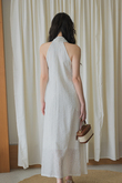 BRYNN V-NECK DRESS (CREAM FLORAL) 
