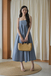 *BACKORDER* SHERLEE CAMI ELASTIC DRESS (LIGHT BLUE) 