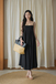 *BACKORDER* SHERLEE CAMI ELASTIC DRESS (BLACK) 