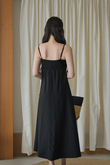 *BACKORDER* SHERLEE CAMI ELASTIC DRESS (BLACK) 