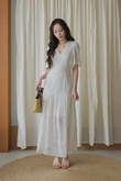 FRANCESCA TIERED MAXI DRESS (CREAM FLORAL) FRANCESCA TIERED MAXI DRESS (CREAM FLORAL)