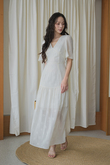 FRANCESCA TIERED MAXI DRESS (CREAM FLORAL) FRANCESCA TIERED MAXI DRESS (CREAM FLORAL)