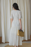 FRANCESCA TIERED MAXI DRESS (CREAM FLORAL) FRANCESCA TIERED MAXI DRESS (CREAM FLORAL)
