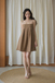 CICI BABYDOLL MINI DRESS (BROWN) 