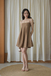CICI BABYDOLL MINI DRESS (BROWN) 