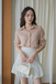 FRANCLIA OVERSIZED BUTTON FRONT SHIRT (PEACH)