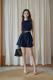GLADYS ROUND NECK CROP TOP (BLUE1)