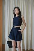 ELLINGTON HIGH WAISTED SHORTS (BLUE) ELLINGTON HIGH WAISTED SHORTS (BLUE)
