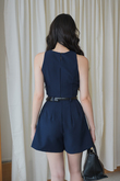 GLADYS ROUND NECK CROP TOP (BLUE1)
